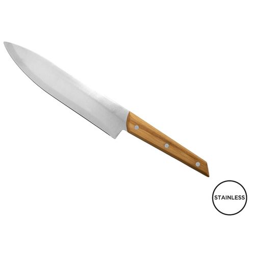 Couteau de Chef Bambou Personnalisable - Lame Inox 20cm