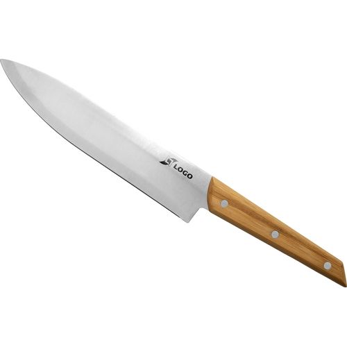 Couteau de Chef Bambou Personnalisable - Lame Inox 20cm