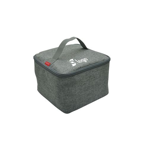 Sac isotherme bento personnalisable RPET gris chiné 5,2L