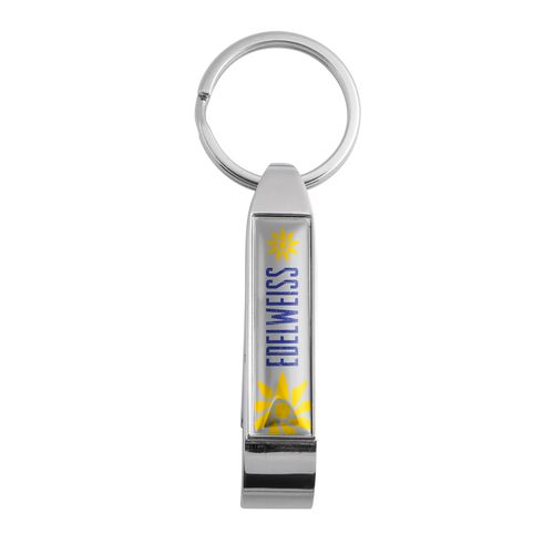Porte-clés décapsuleur en zamac personnalisable - Finition premium