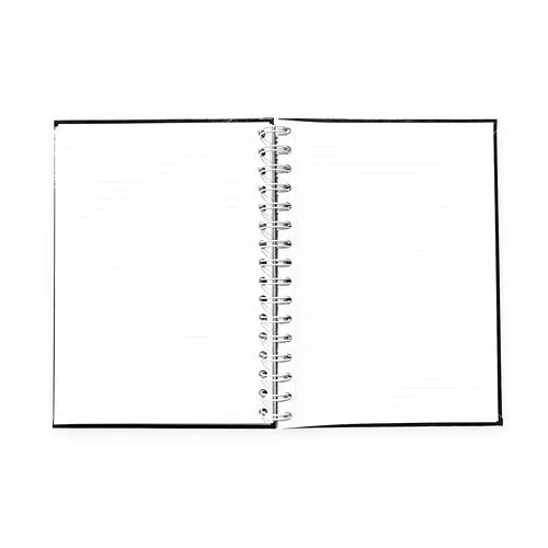 CARNETS SPIRALE COUVERTURE RIGIDE - MAXI 215 x 305 mm - COUVERTURE QUADRI RECTO 1 ET 4 - PELLICULAGE MAT RECTO SEUL 1 ET 4 - BLOC DE 96 FEUILLES LIGNEES PERFOREES 80g OFFSET - IMPRESSION NOIRE RECTO VERSO - SPIRALE BLANCHE A GAUCHE