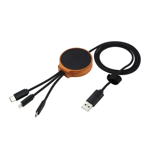 Câble de charge avec chargeur sans fil CM-5124 - 10W Noir