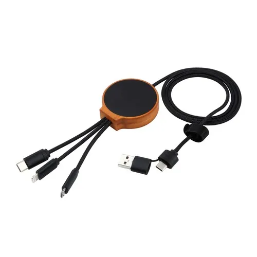 Câble de charge avec chargeur sans fil CM-5124 - 10W Noir