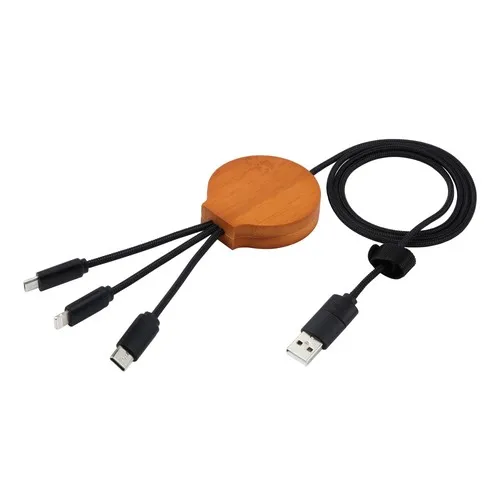 Câble de charge avec chargeur sans fil CM-5124 - 10W Noir