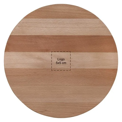 Plateau tournant en hêtre ⌀ 30 cm personnalisable