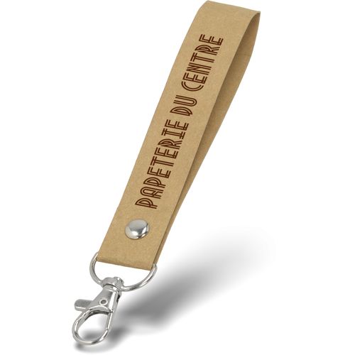 Porte-clés Kraft Écologique Personnalisable - Largeur 20mm