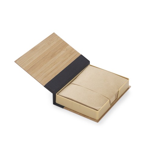 Set de cartes mémos en étui bambou personnalisable