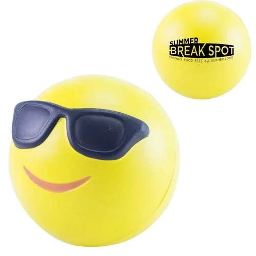 Emoji cool 3D stressé