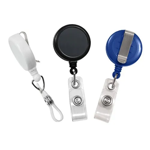 Enrouleur yoyo rond avec clip de ceinture, "Maxlabel"