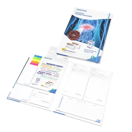 Ensemble complet de blocs-notes dans une couverture rigide