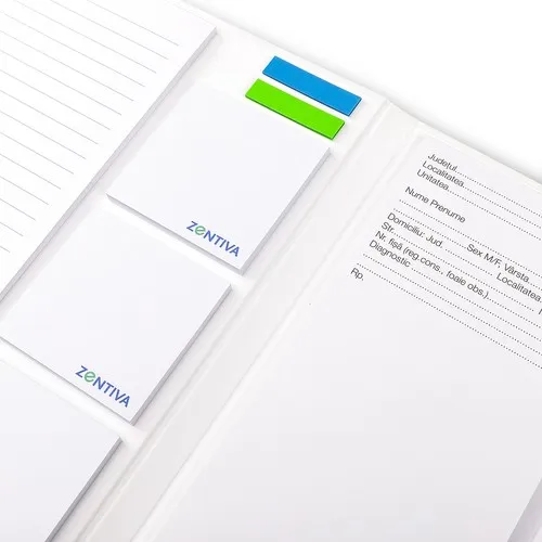 Ensemble complet de blocs-notes dans une couverture rigide