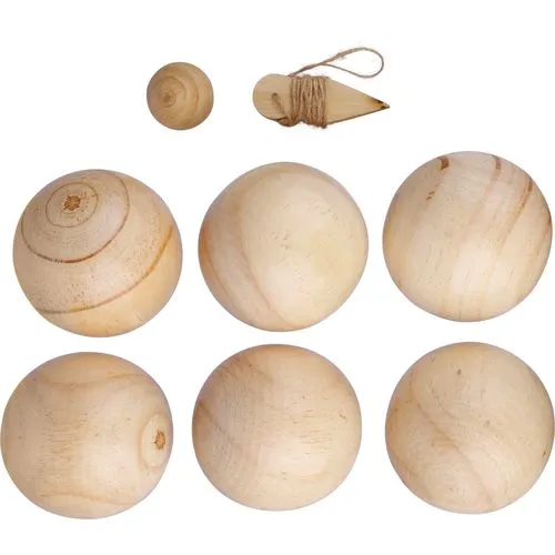 Ensemble de jeu de boules en bois Quillian