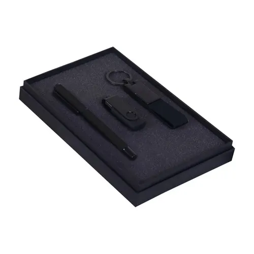 Ensemble Stylo à Bille, Clé USB et Porte-clés