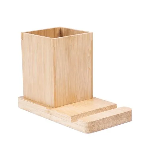 ERWIN. Set de bureau avec support pour téléphone portable et gobelet