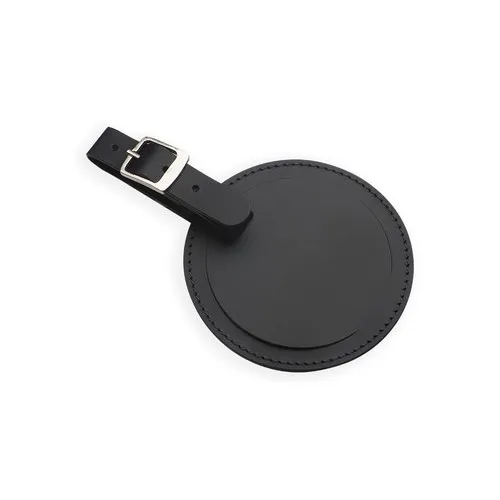 Etiquette de bagage ronde