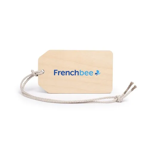 Etiquette de bagage Utopia Eco imprimée sans carte