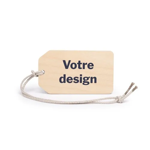 Etiquette de bagage Utopia Eco imprimée sans carte