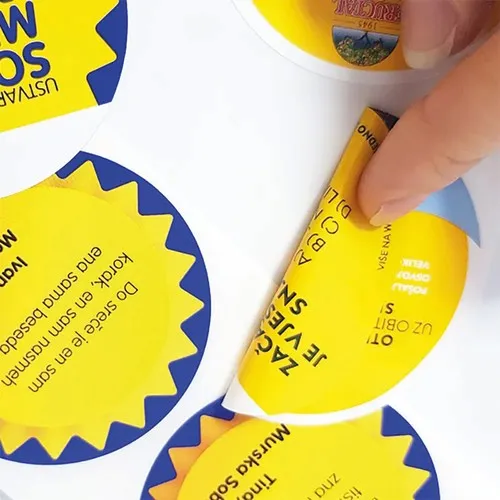 Etiquettes imprimées recto/verso