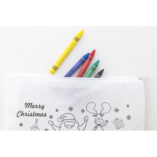 Étui à stylo Noël à colorier Julfar Draw