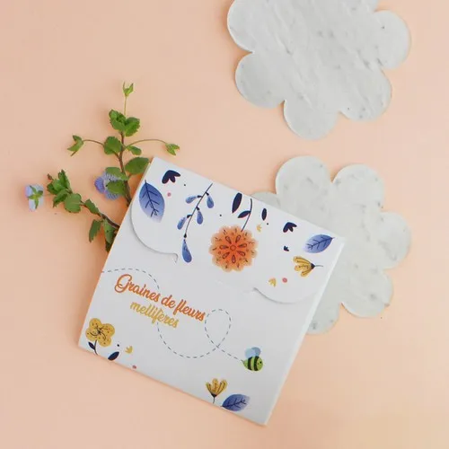Étui confettis papier graines