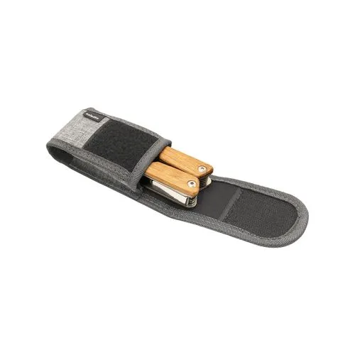 Etui de ceinture en nylon pour pince 'Slim', gris chiné
