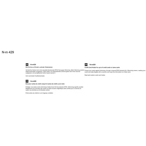 Étui RFID en cuir compact pour 8 cartes