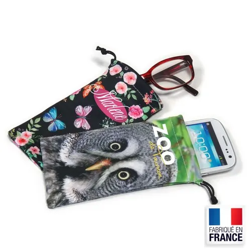 Etui smartphone ou lunettes en microfibre 80x165 mm