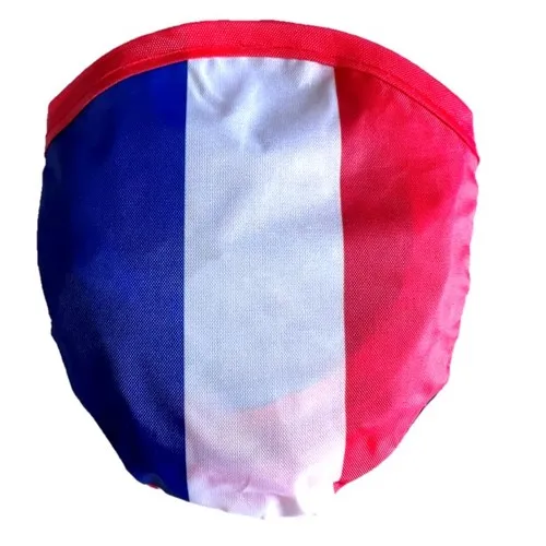 Eventail rond  pop-up FRANCE 25 cm  avec sa pochette