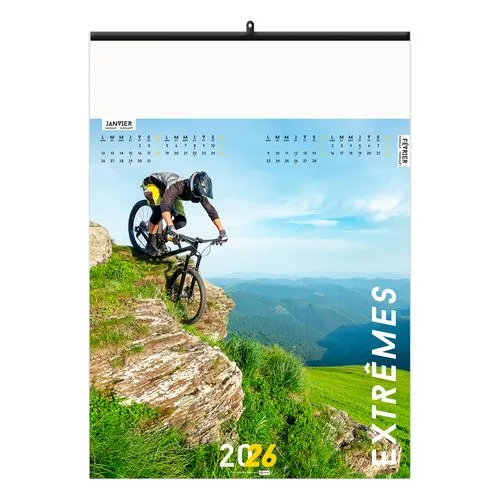 EXTRÊMES 2026 - 6 FEUILLETS - RELIURE BAGUETTE - MARQUAGE 1 COULEUR