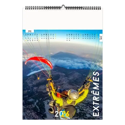 EXTRÊMES 2026 - 6 FEUILLETS - RELIURE BAGUETTE - MARQUAGE 1 COULEUR