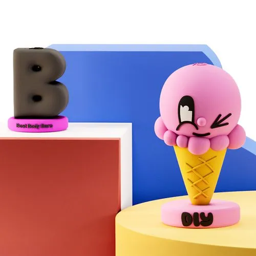 Mascotte PVC Personnalisée avec Option NFC - Figurine Publicitaire