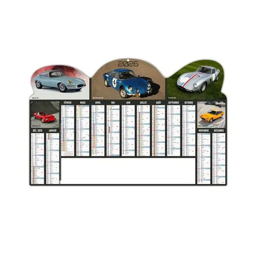 JACKY 2026 - MAXI 650 x 405 mm - LEGER 400G - DOS CUISINE - SANS MARQUAGE - 1 TROU EN TETE