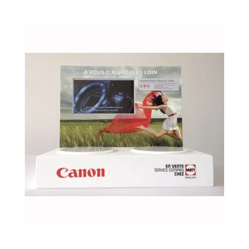 Présentoir Vidéo LCD 7" Personnalisable - Support PVC sur Mesure