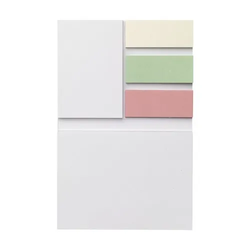 Memo Sticky Notes and Markers Recycled Paper bloc-note