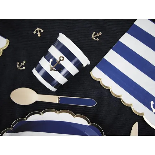 Gobelets Jetables Tricolores 200ml - Lot de 8 - Certification FSC