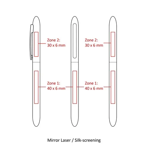 RETRO stylo à bille en métal twist STOCK