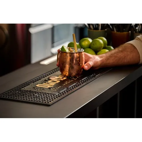 Tapis de Bar Personnalisé Premium - Surface Anti-Éclaboussures Imprimée