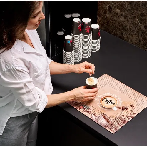 Tapis de Bar Personnalisé Premium - Surface Anti-Éclaboussures Imprimée