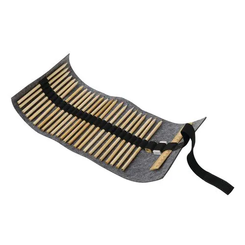 Trousse à crayons enroulable personnalisable - 24 crayons et accessoires