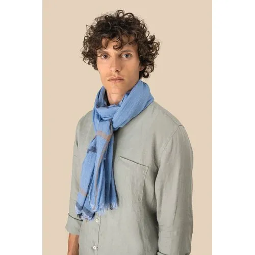 Chèche à rayures unisexe personnalisable - 100% coton