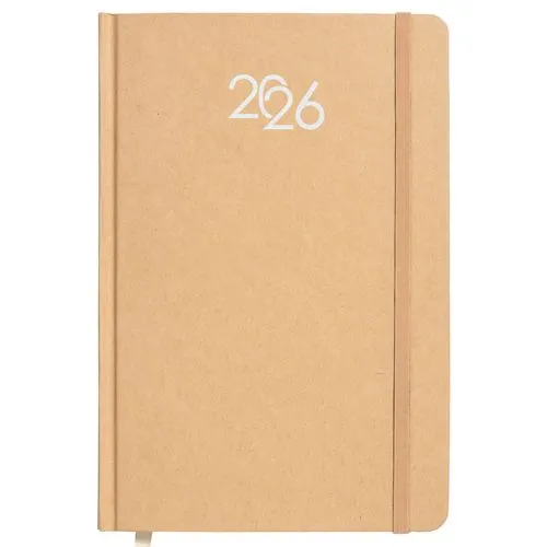 Agenda Hebdomadaire 2026 Personnalisable Couverture Cartonnée