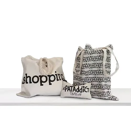 Trousse à cosmétiques en coton naturel personnalisable