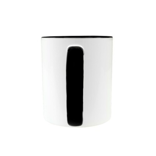 Mug Céramique Noir 350 ml Personnalisable | Sublimation & Sérigraphie