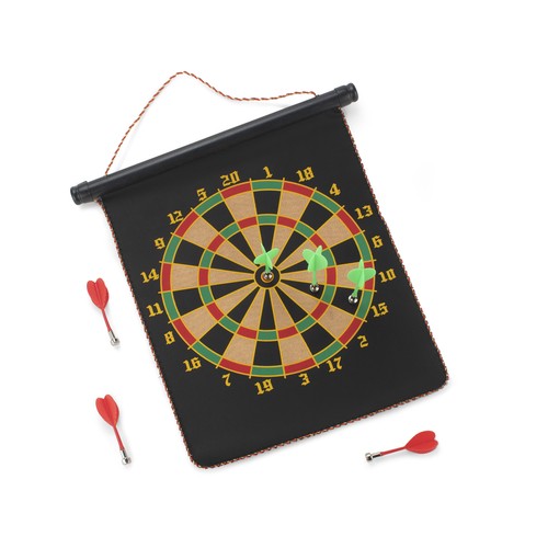 Jeu de fléchettes magnétique personnalisable avec tube de rangement