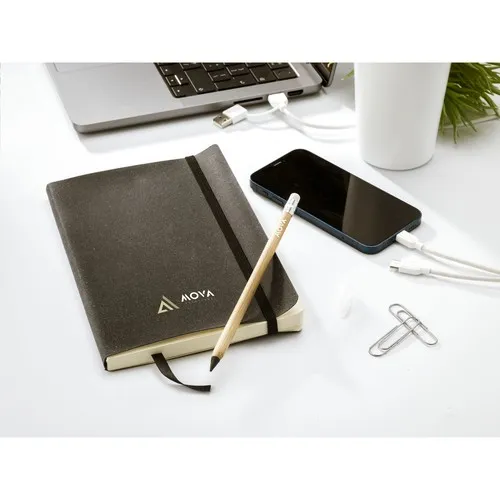 Monti Recycled Leather Notebook A5 carnet de notes