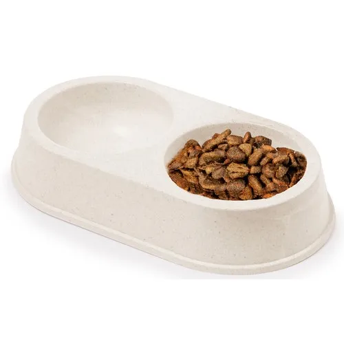 Set Gamelle Animaux Personnalisable 2 Compartiments + Bol Pliable