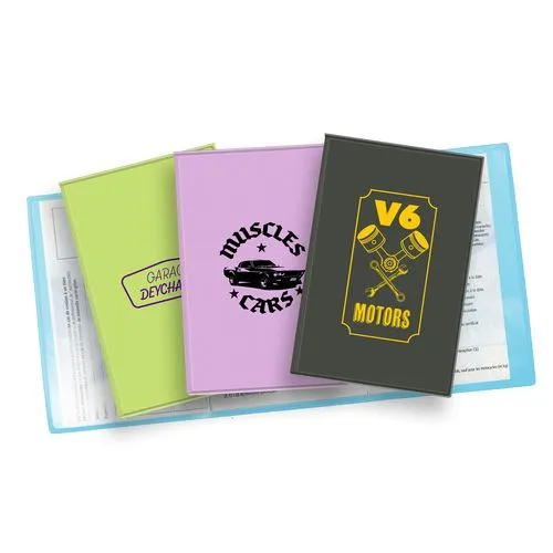 PORTE CARTE GRISE 3 VOLETS EN PVC RECYCLÉ