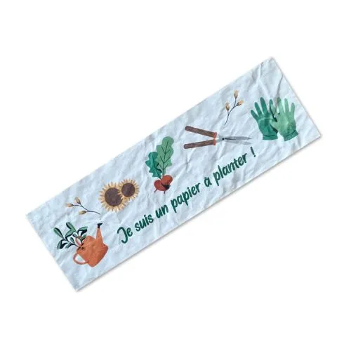 Marque-page à Planter Personnalisé 70x148mm - Papier Ensemencé
