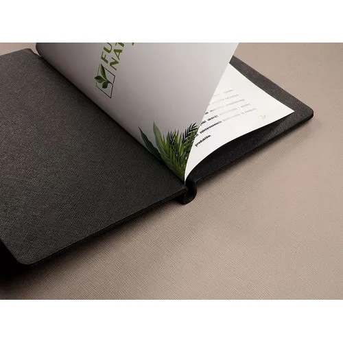 Dossier Documentaire Personnalisable en Simili Cuir Saffiano