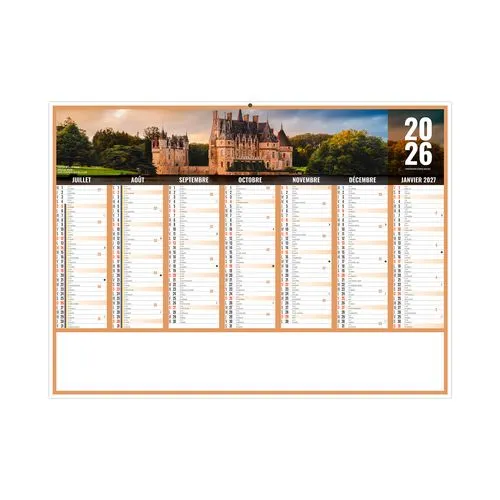 LIBERTE PAYS-DE-LOIRE 2026 - MIDI 430 x 335 mm - LEGER 400G - SANS MARQUAGE - 1 TROU EN TETE